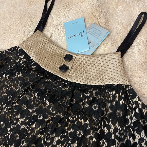 NWT Marciano Lace Satin Shift Mini Dress - Picture 4 of 8